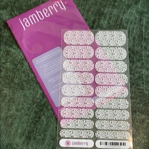 Jamberry White Romance Nail Wraps